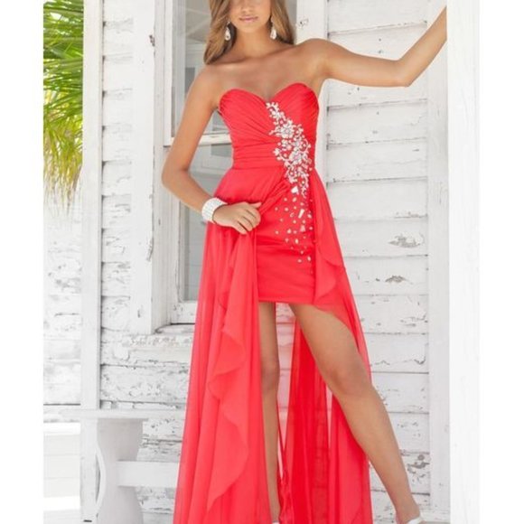 BLUSH by Alexia Designs Pink Prom Dress Size 12 Evening Dress Short/Long Gown - Picture 2 of 15